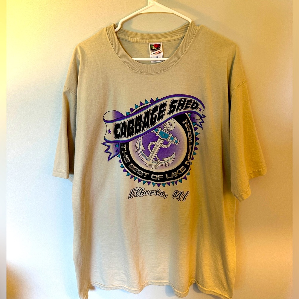 Cabbage Shed T-Shirt from Elberta, MI - Men’s Size 2XL
